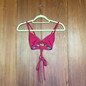 Jolyn bikini top size S deep red